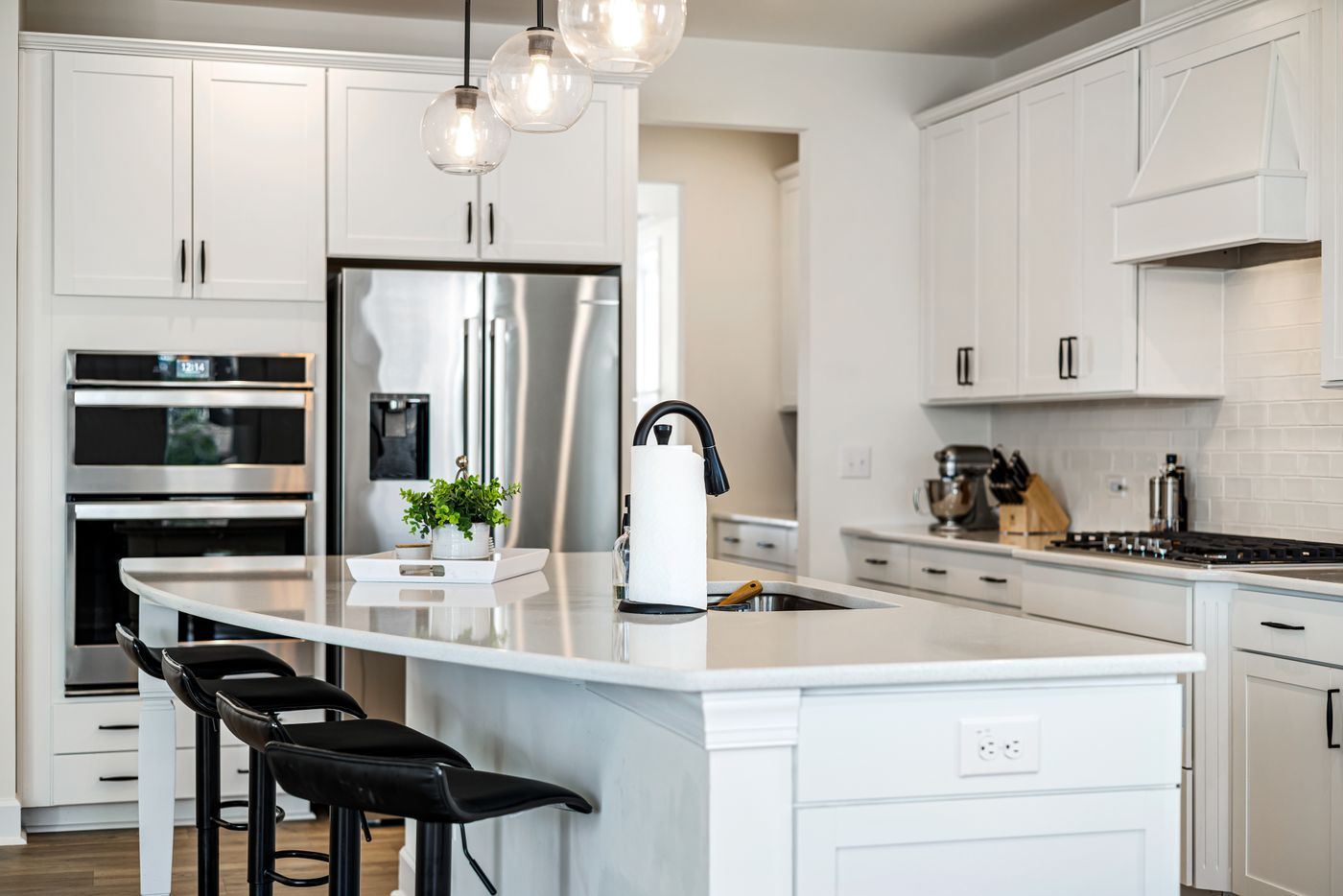 Freshly sanitized kitchen in a newly purchased Louisville home